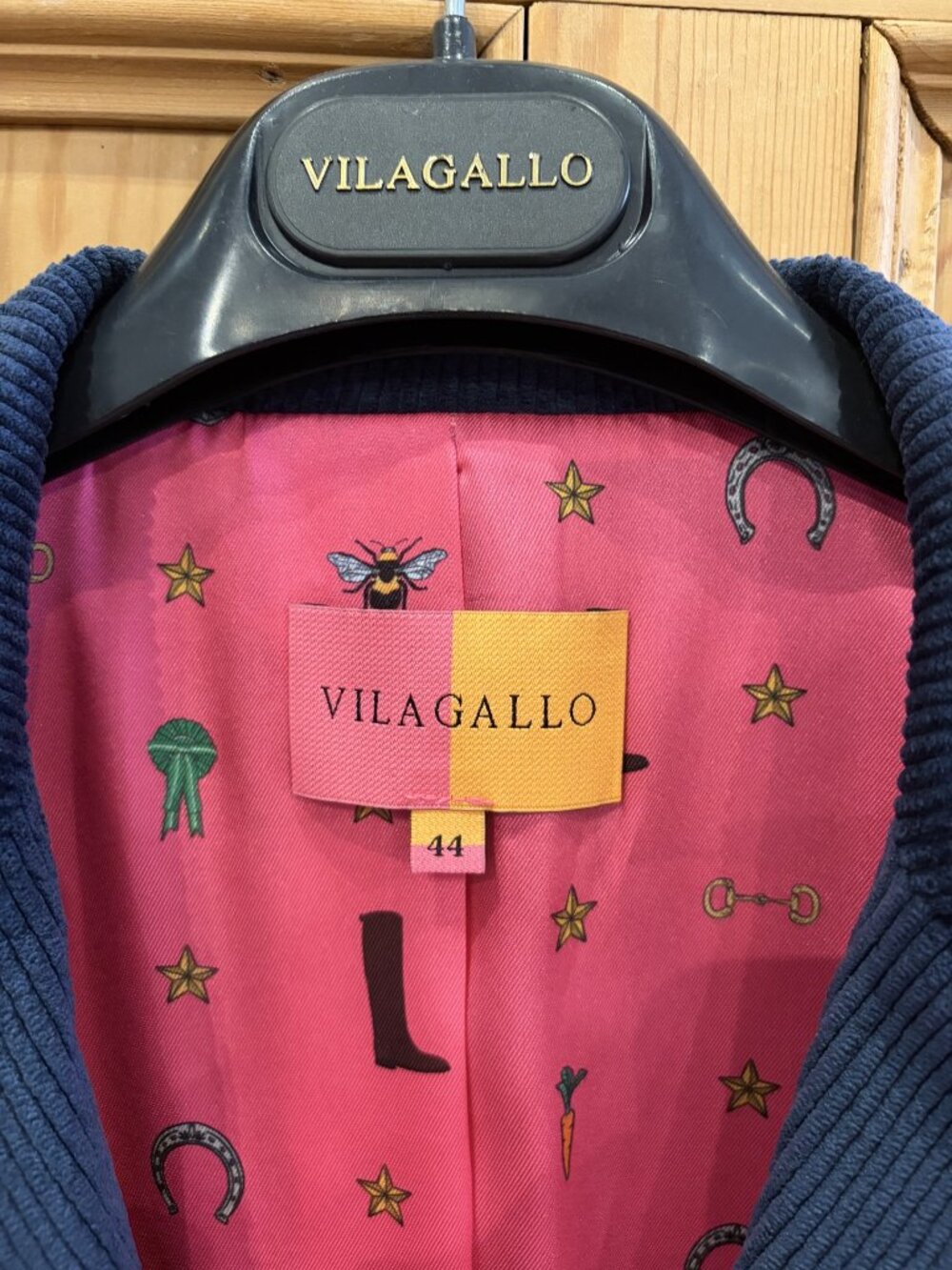 Vilagallo Navy Blue Corduroy Jacket - Picture 4 of 4